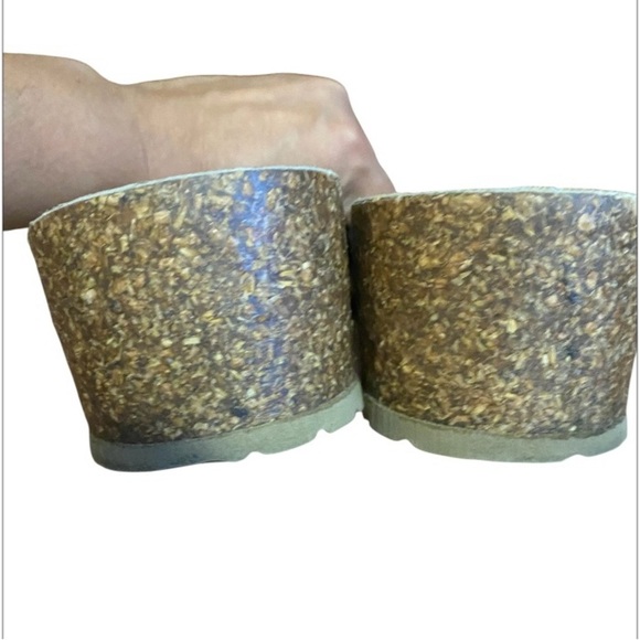 Tuscany By Easy Street Made in Italy Women's Blue Sandals suede straps size 10 - Picture 3 of 8